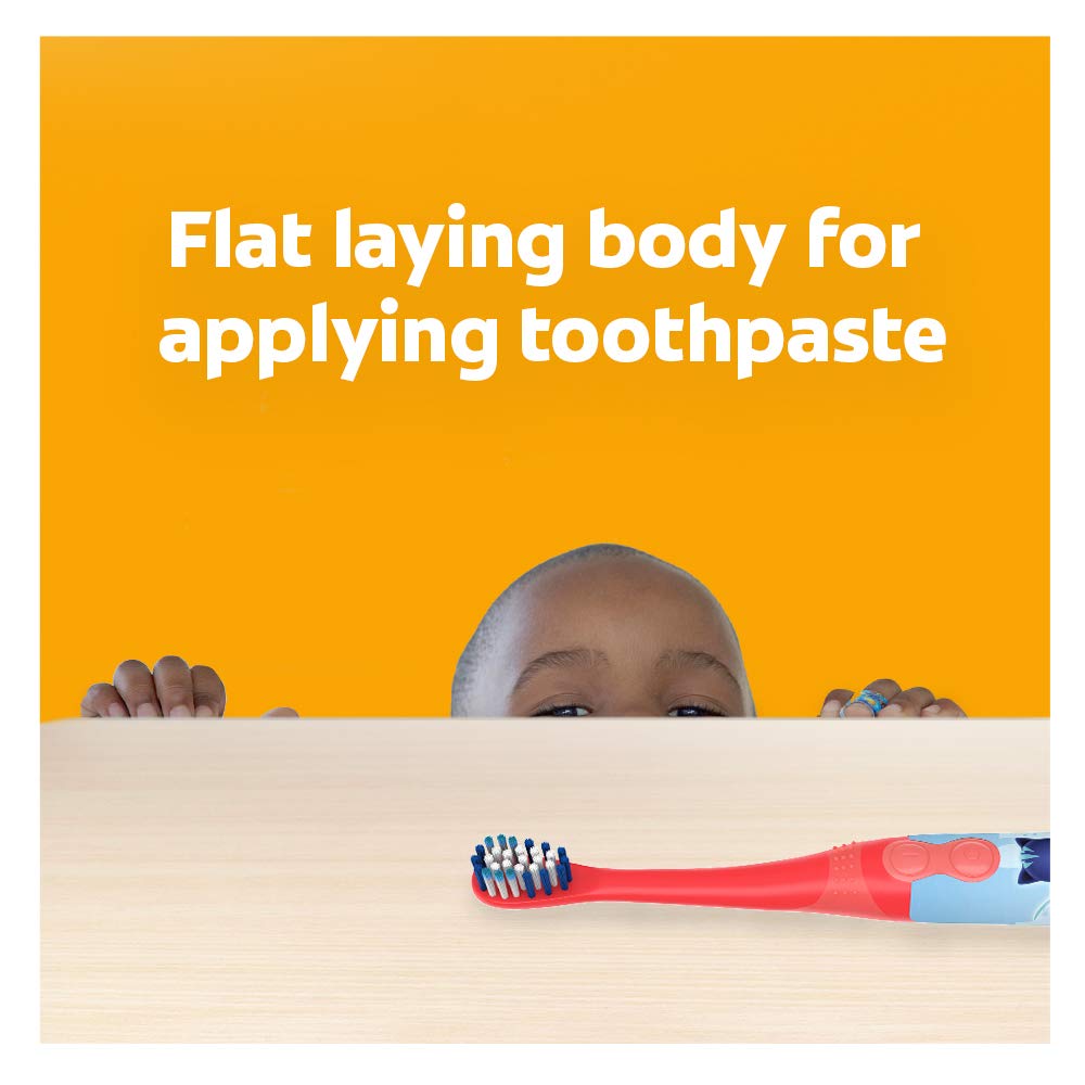 Toothbrush with toothpaste and PJ Masks theme