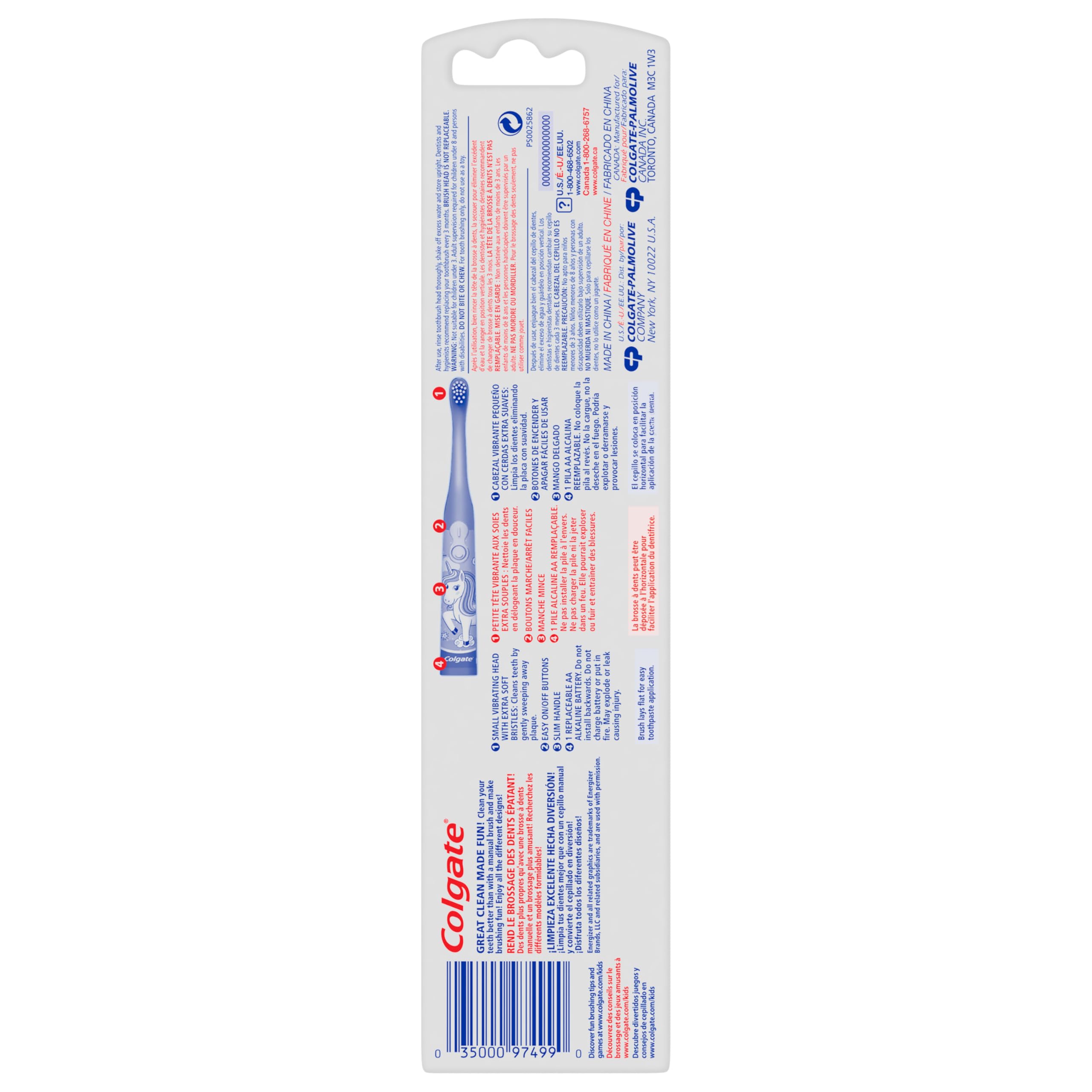 Flat-laying handle design prevents toothbrush from rolling