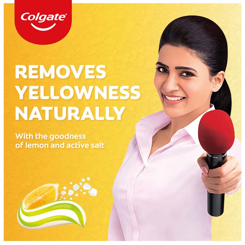 Tube of Colgate Lemon Fresh Gel Toothpaste