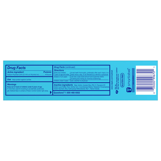 Close-up of Colgate Max Clean Whitening Foaming Toothpaste four-pack packaging