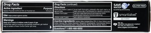 Colgate Max Fresh Charcoal Mint label with fluoride icon