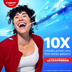 Fluoride toothpaste formula highlighting cavity protection
