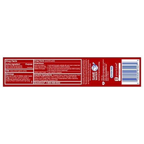 Branding and seal on Colgate Optic White Advanced