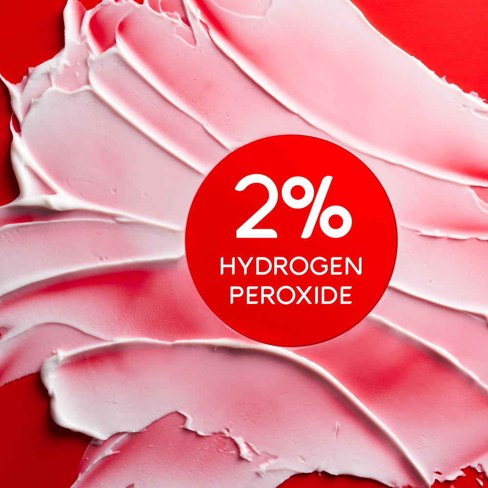 Detail of the 2% hydrogen peroxide whitening formula