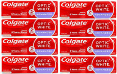 Colgate Optic White Advanced Toothpaste 0.75 oz (24 g) – 12 pack, front view