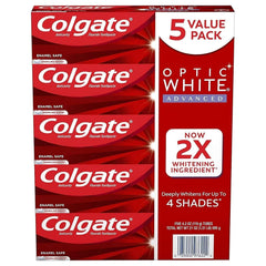 Colgate Optic White Advanced Toothpaste 4.2 oz 5-pack – Sparkling White