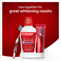 Vegan, gluten-free and sugar-free Colgate Optic White toothpaste
