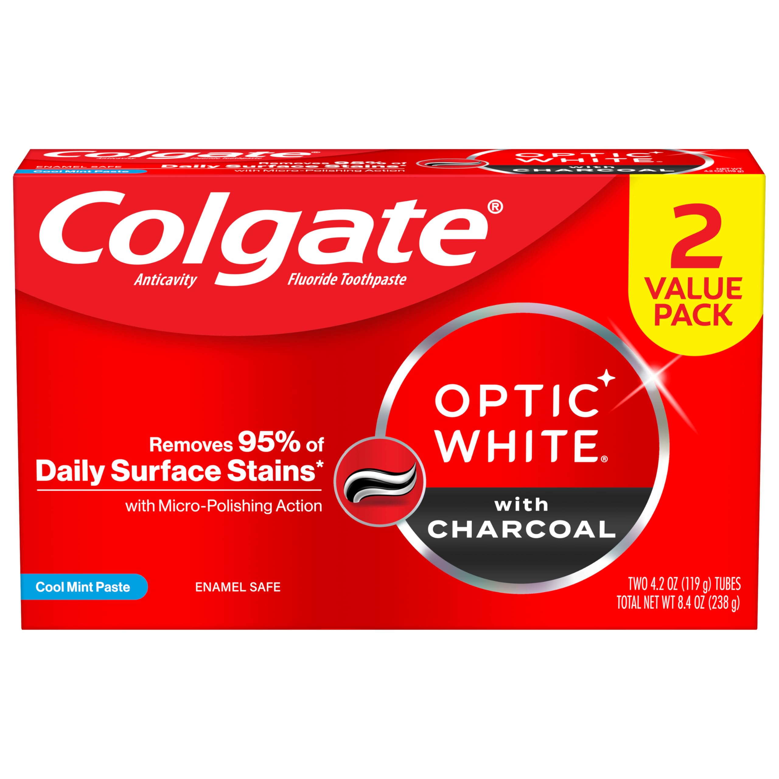 Product claim image showing 95 percent stain removal and 5x polishing