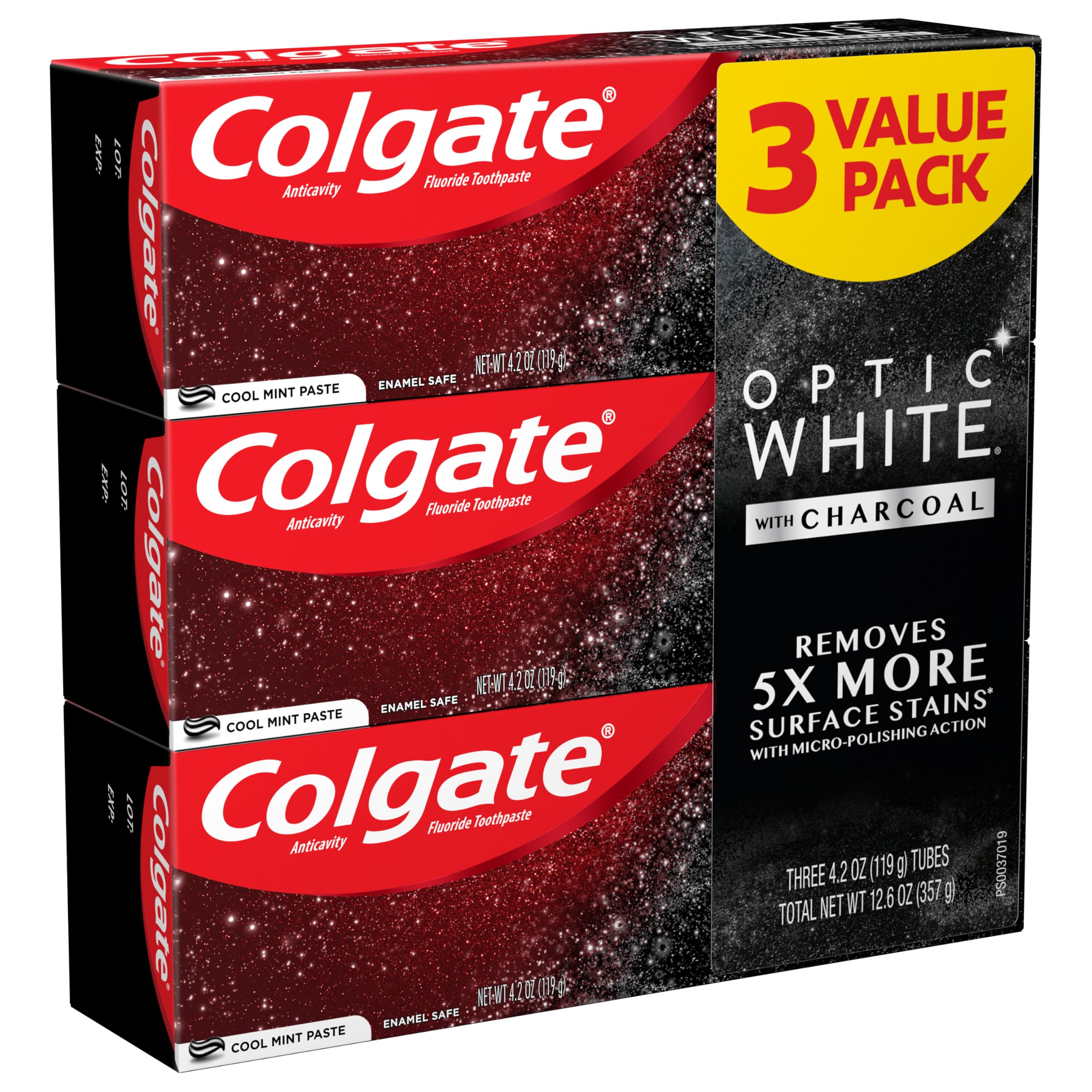 Three tubes laid out to show the 3-pack packaging