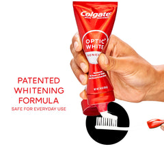Colgate Optic White Renewal toothpaste with brilliant shine packaging