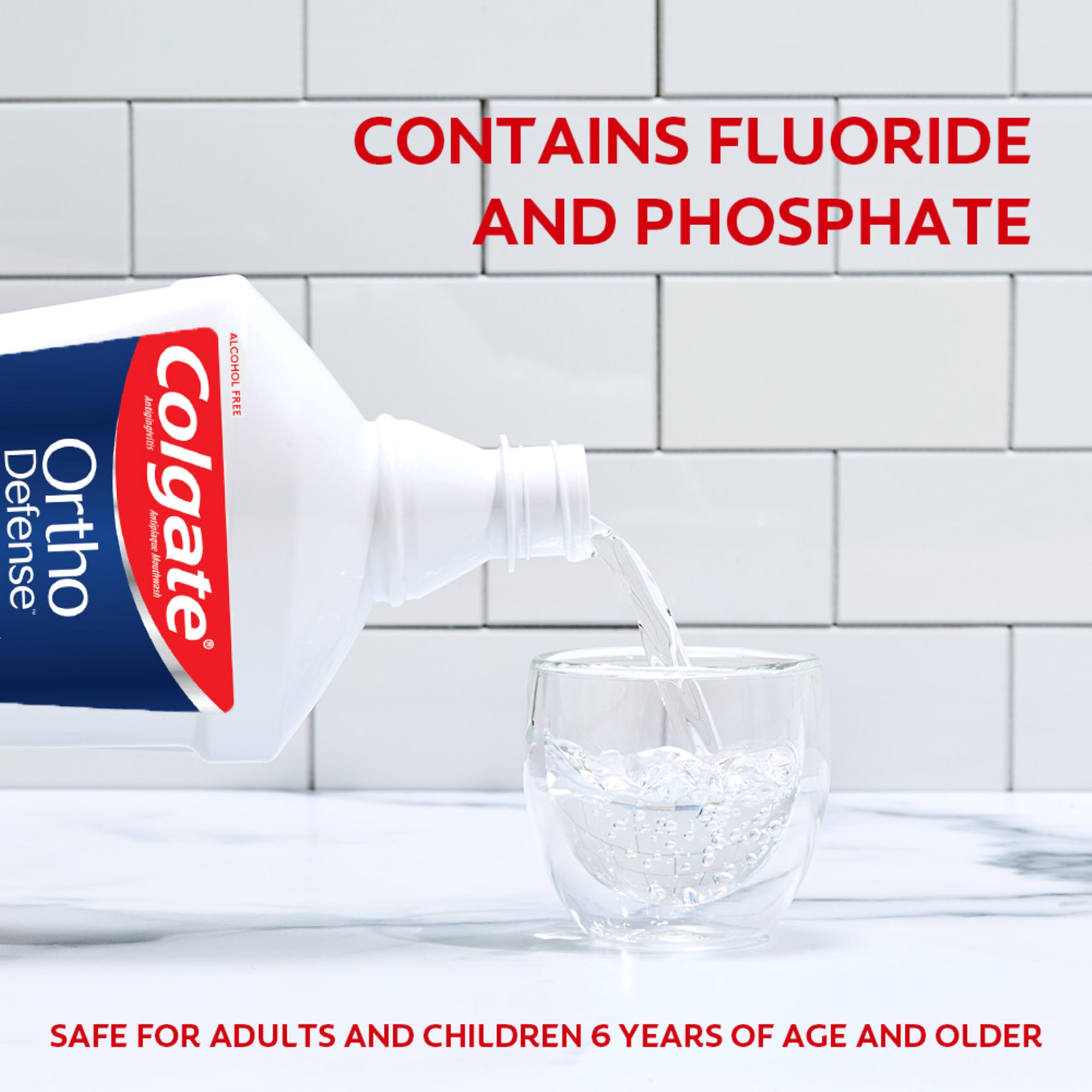 Ingredients: fluoride and phosphate formula
