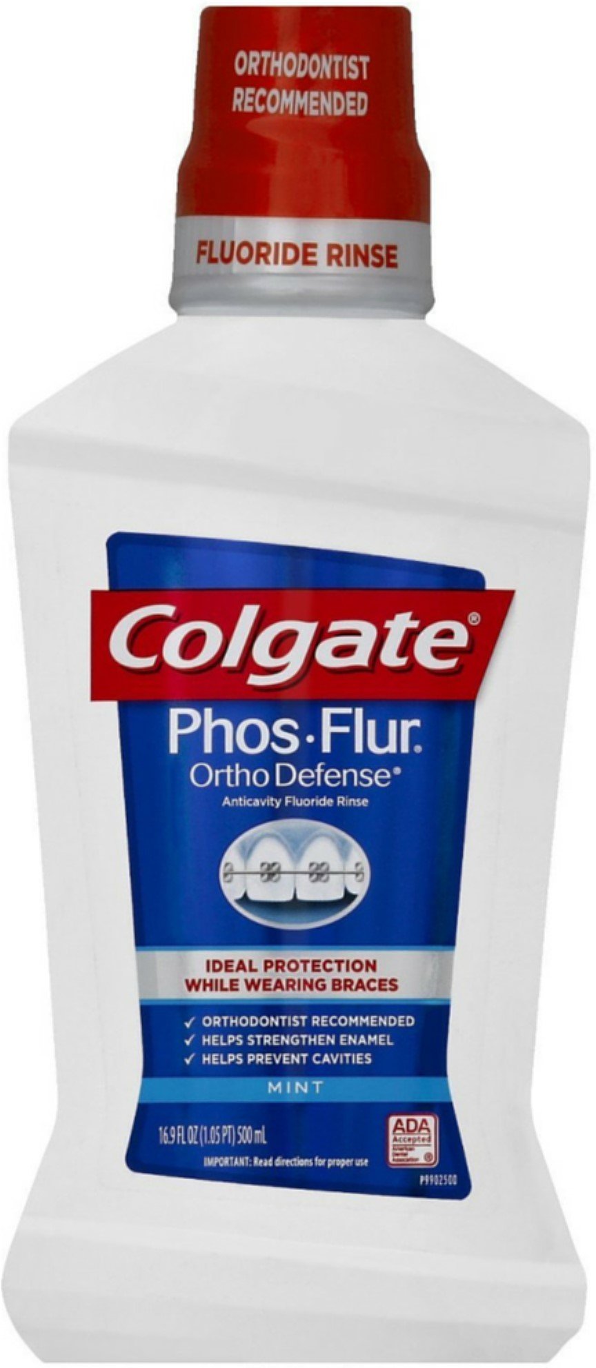 Colgate Phos-Flur Anti-Cavity Fluoride Rinse Mint 16 oz Bottle Pack of 6