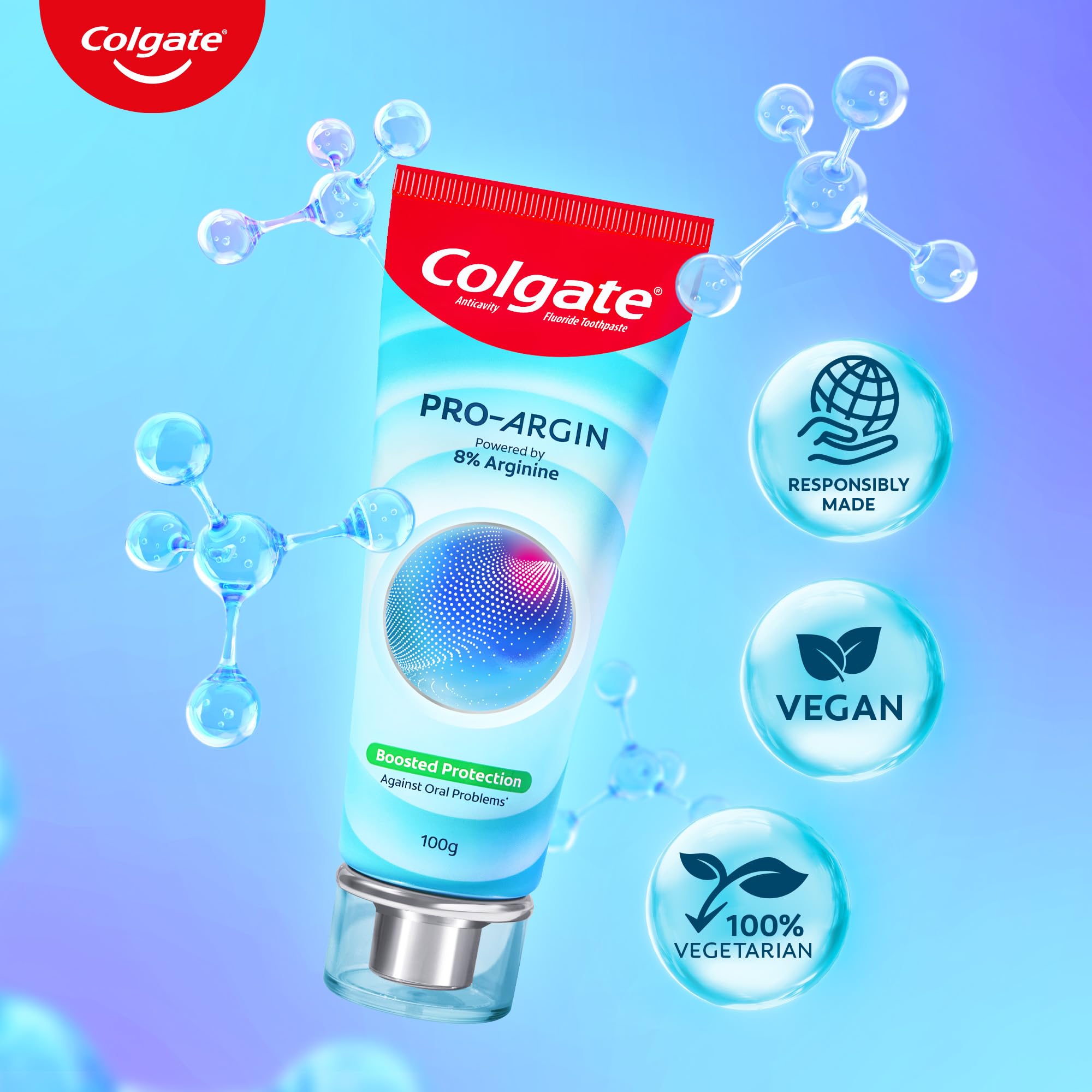 Illustration of daily brushing routine with Colgate Pro Argin