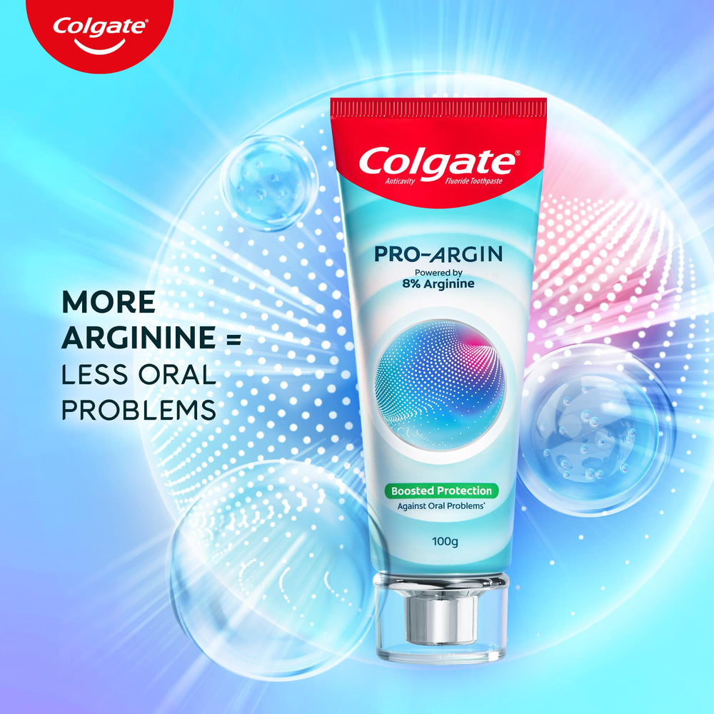 Packshot of Colgate Pro Argin toothpaste 100g