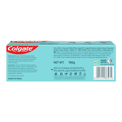 Recyclable packaging icon on Colgate Pro Argin toothpaste