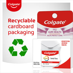 Daily oral care routine with interdental floss