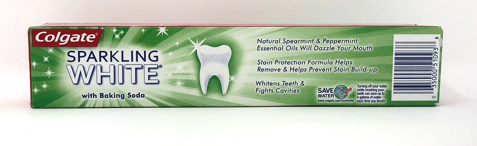 Pack of 3 Colgate Sparkling White Baking Soda toothpaste Mint Zing boxes