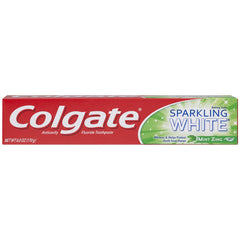 Colgate Sparkling White Mint Toothpaste 6 oz in 6-pack – front view