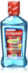 Colgate Total Advanced Pro-Sheild Mouthwash Peppermint Blast 2 oz bottle in 3-pack