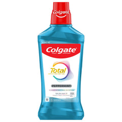 Colgate Total Alcohol Free Mouthwash Peppermint 1L bottle