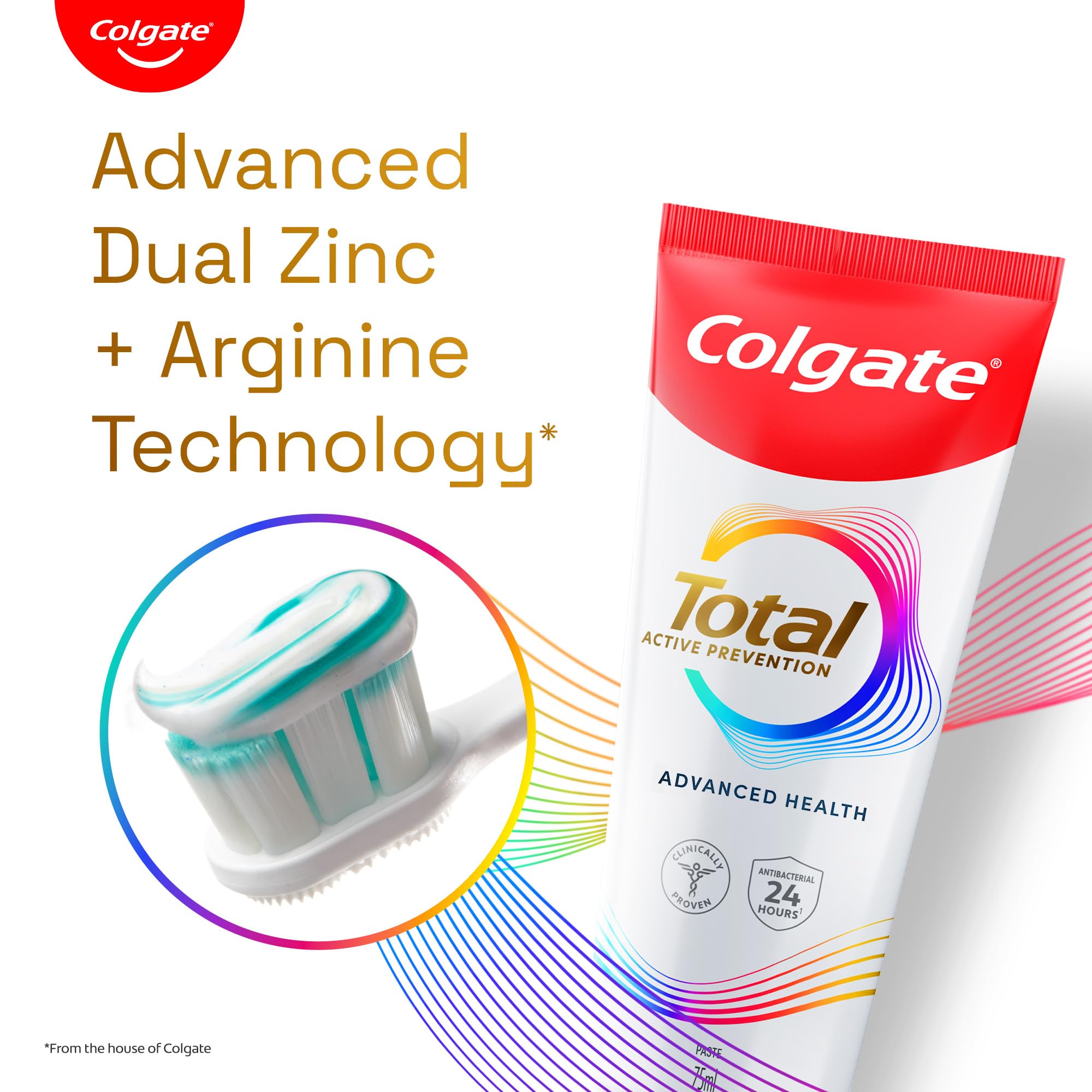 Colgate Total helps prevent cavities and plaque