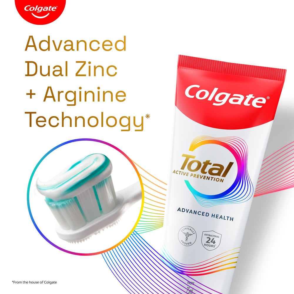 Colgate Total helps prevent cavities and plaque