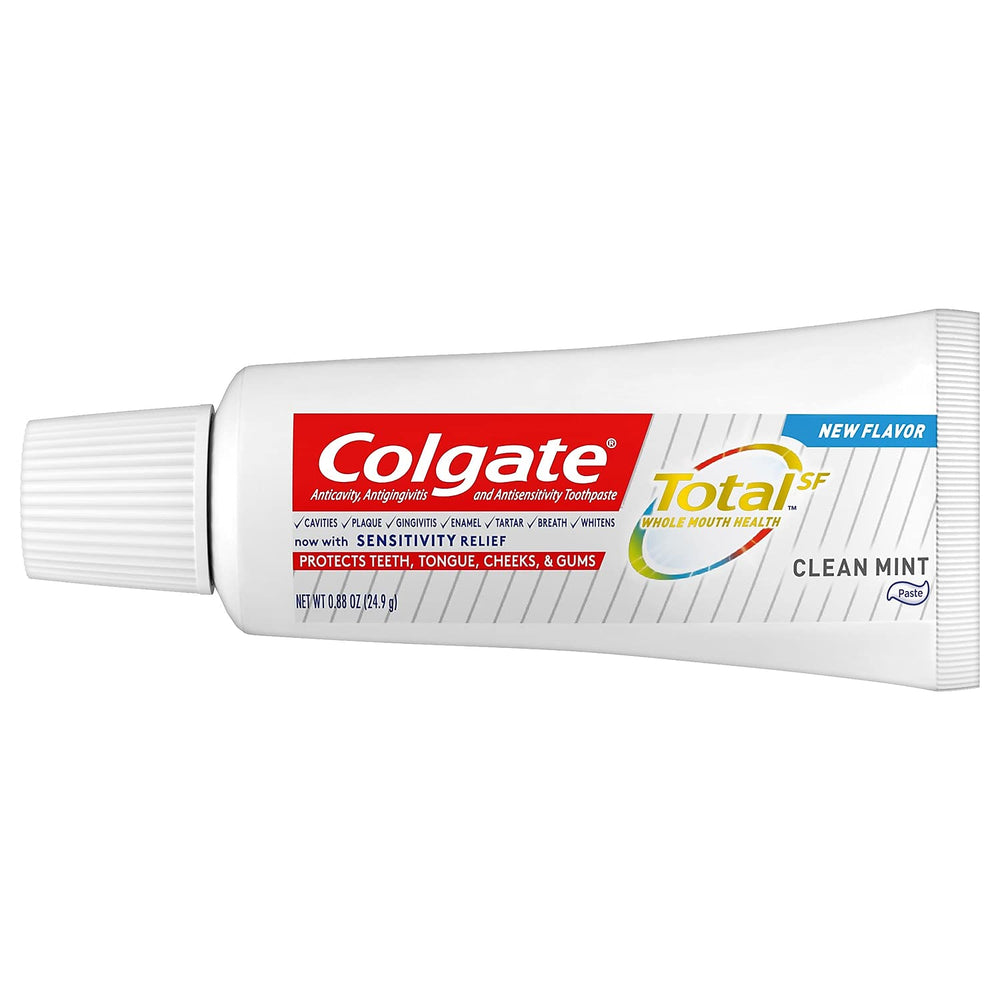 Close-up of toothpaste being dispensed onto a toothbrush