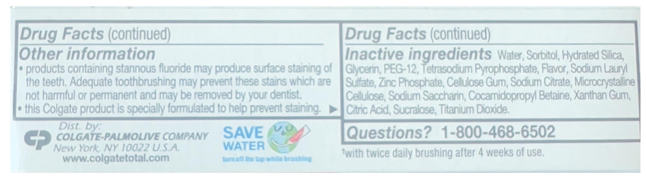 Colgate Total Clean Mint travel size toothpaste on white background – pack of 12