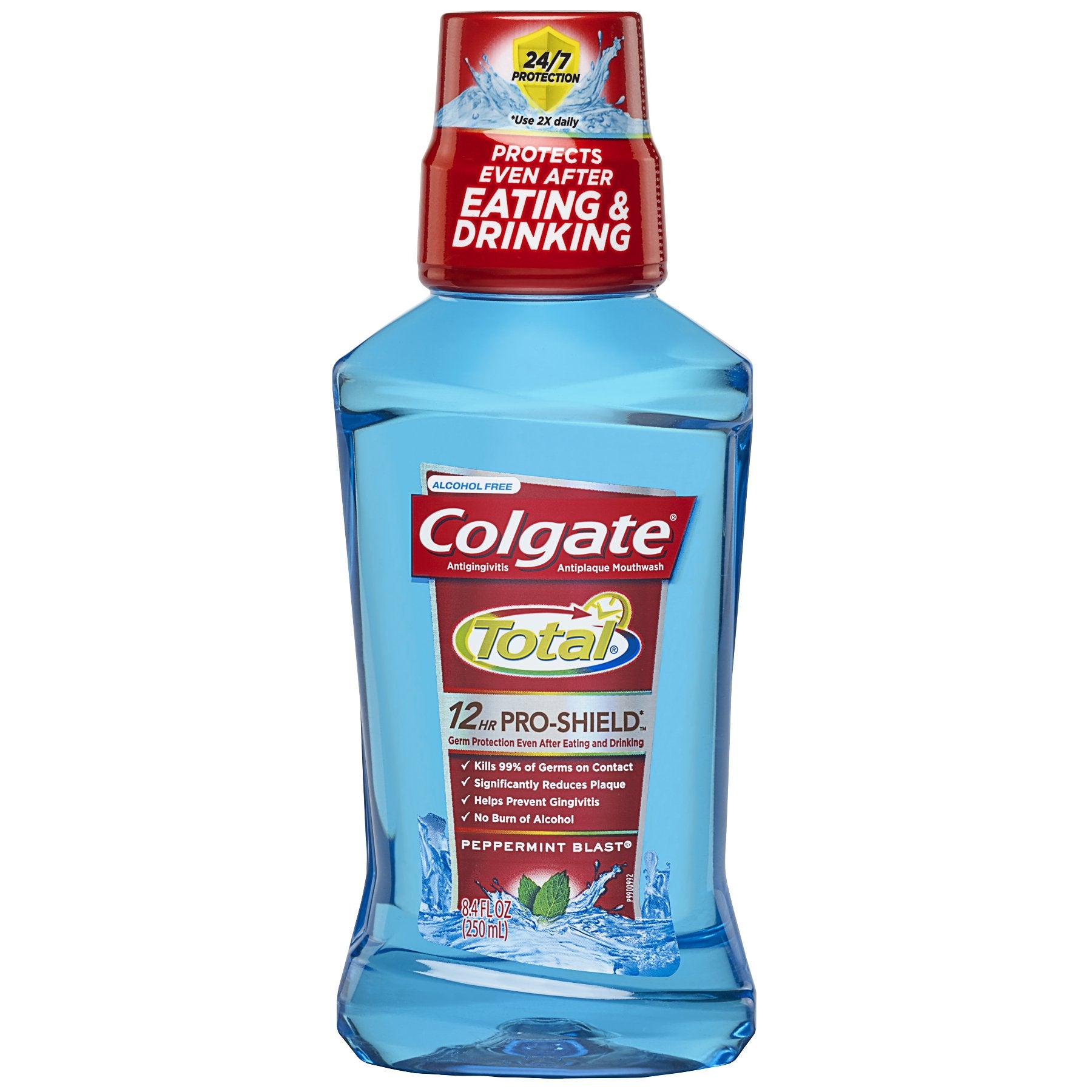 Colgate Total Pro-Shield Mouthwash Peppermint 8.4 oz bottle