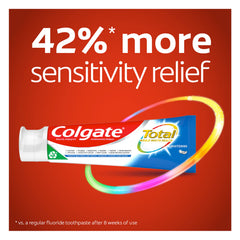 Back view of Colgate Total Whitening Toothpaste 4.8 oz 2-count