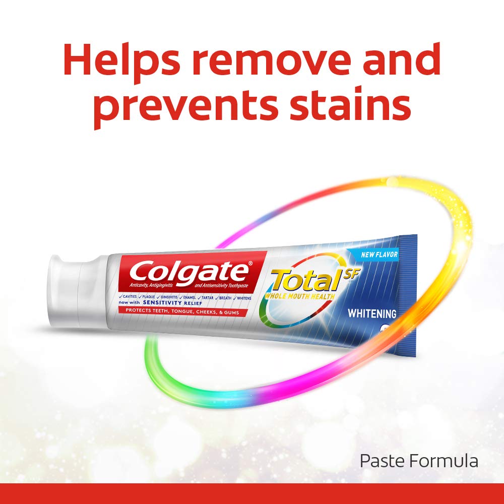 Colgate Total Whitening Toothpaste 3-pack packaging