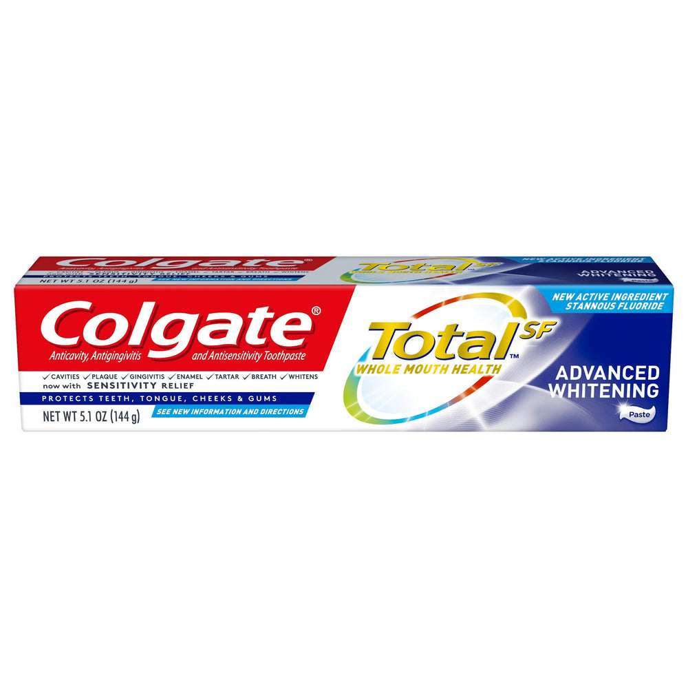 Colgate Total Whitening Toothpaste 5.1 oz packaging front