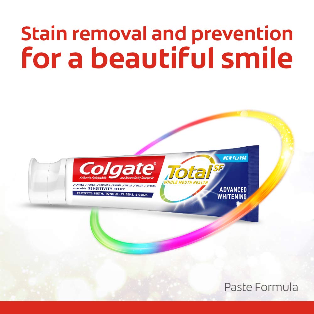 Colgate Total Whitening Toothpaste carton front