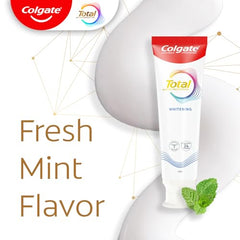 Two minutes brushing with Colgate Total Toothpaste
