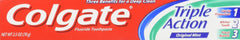 Colgate Triple Action travel-size toothpaste 2.5 oz 8-pack box