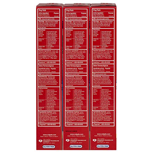 Colgate Triple Action Toothpaste Mint 8.0 oz pack packaging box