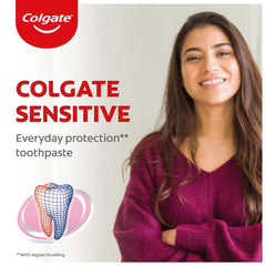 Side view of Colgate Sensitive Everyday Protection toothpaste 160g (2x80g)