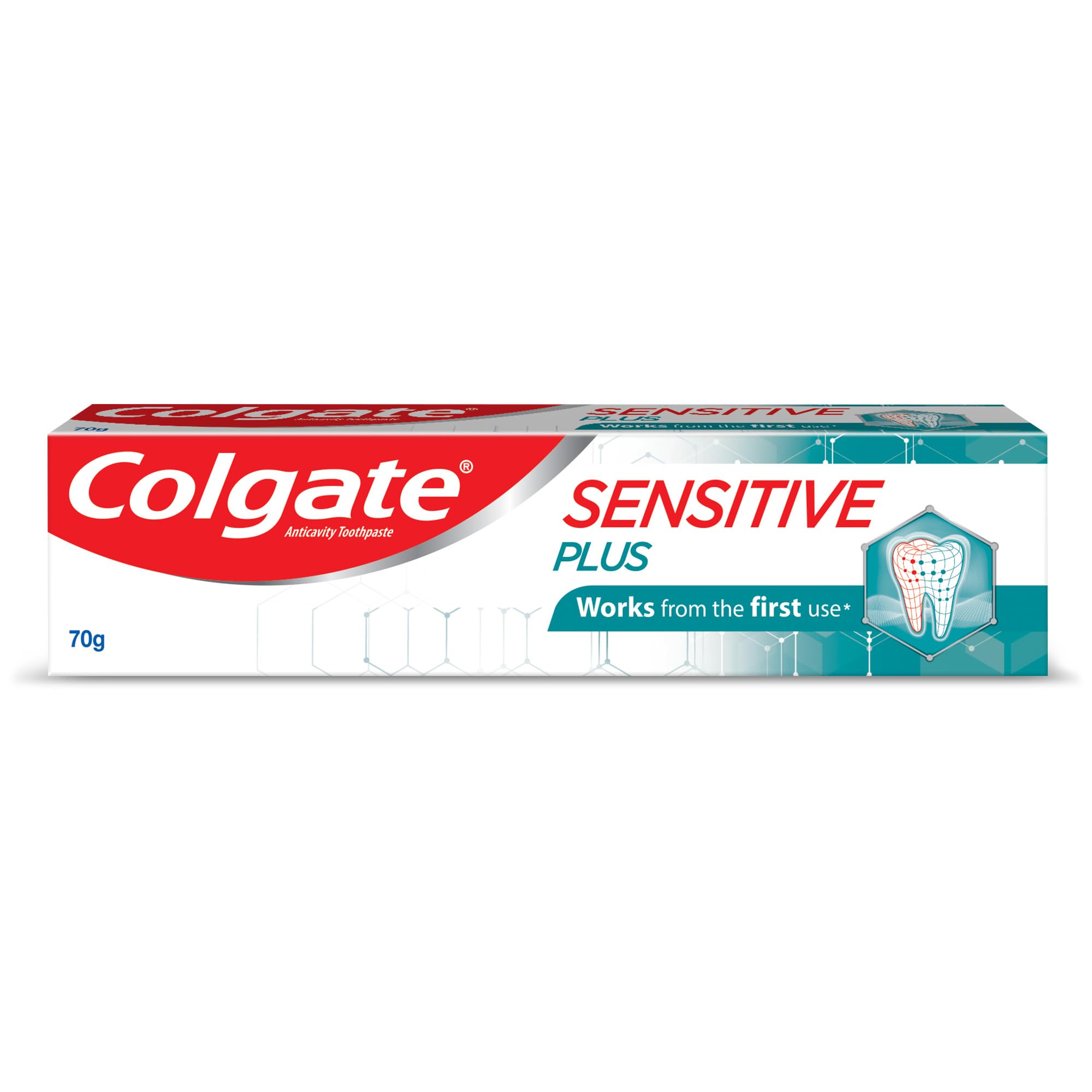 Colgate Sensitive Plus 70g tube close-up