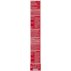 Graphic highlighting whitening, cavity protection, and fresh breath for Colgate Triple Action toothpaste