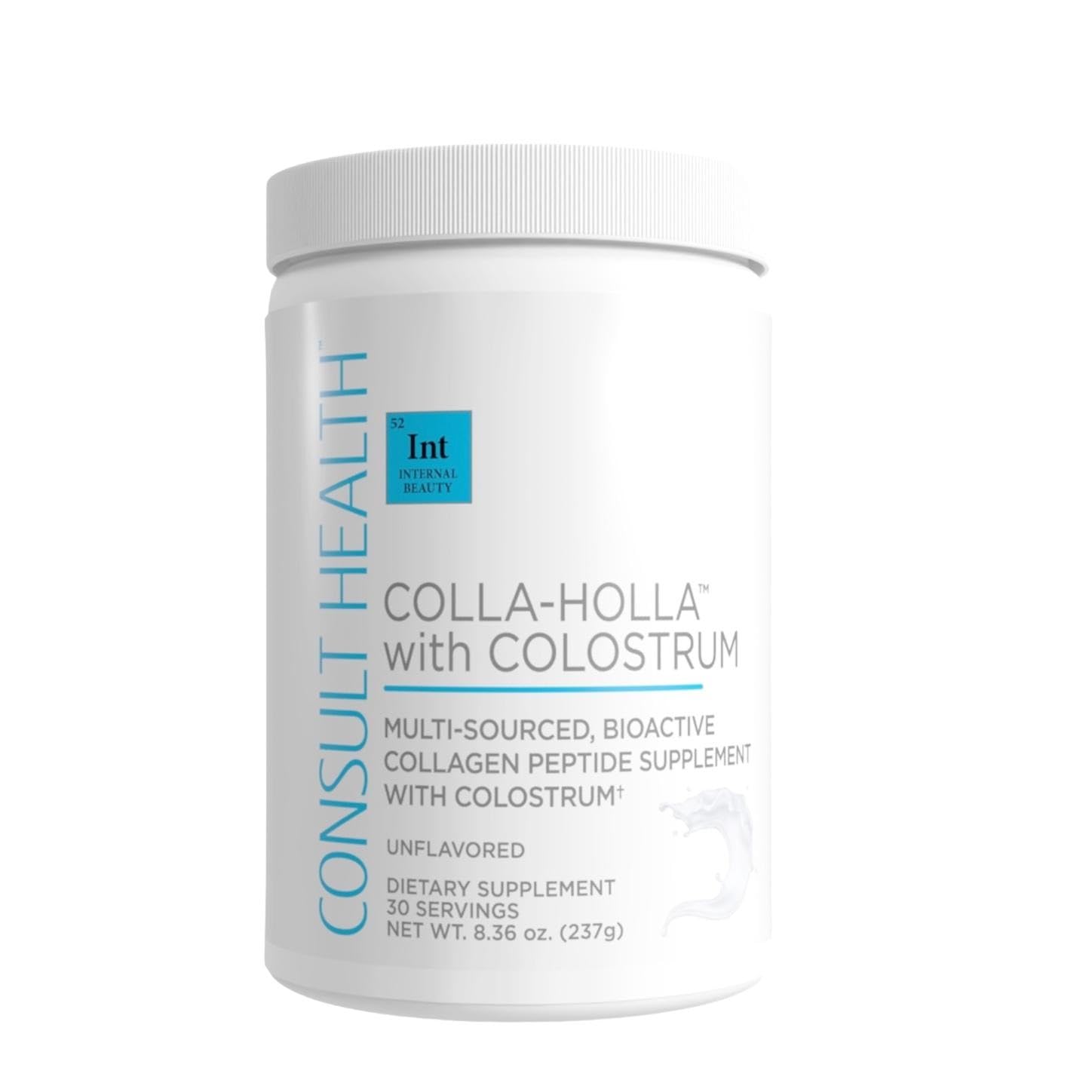 Consult Health Colla-Holla Vanilla flavor container label