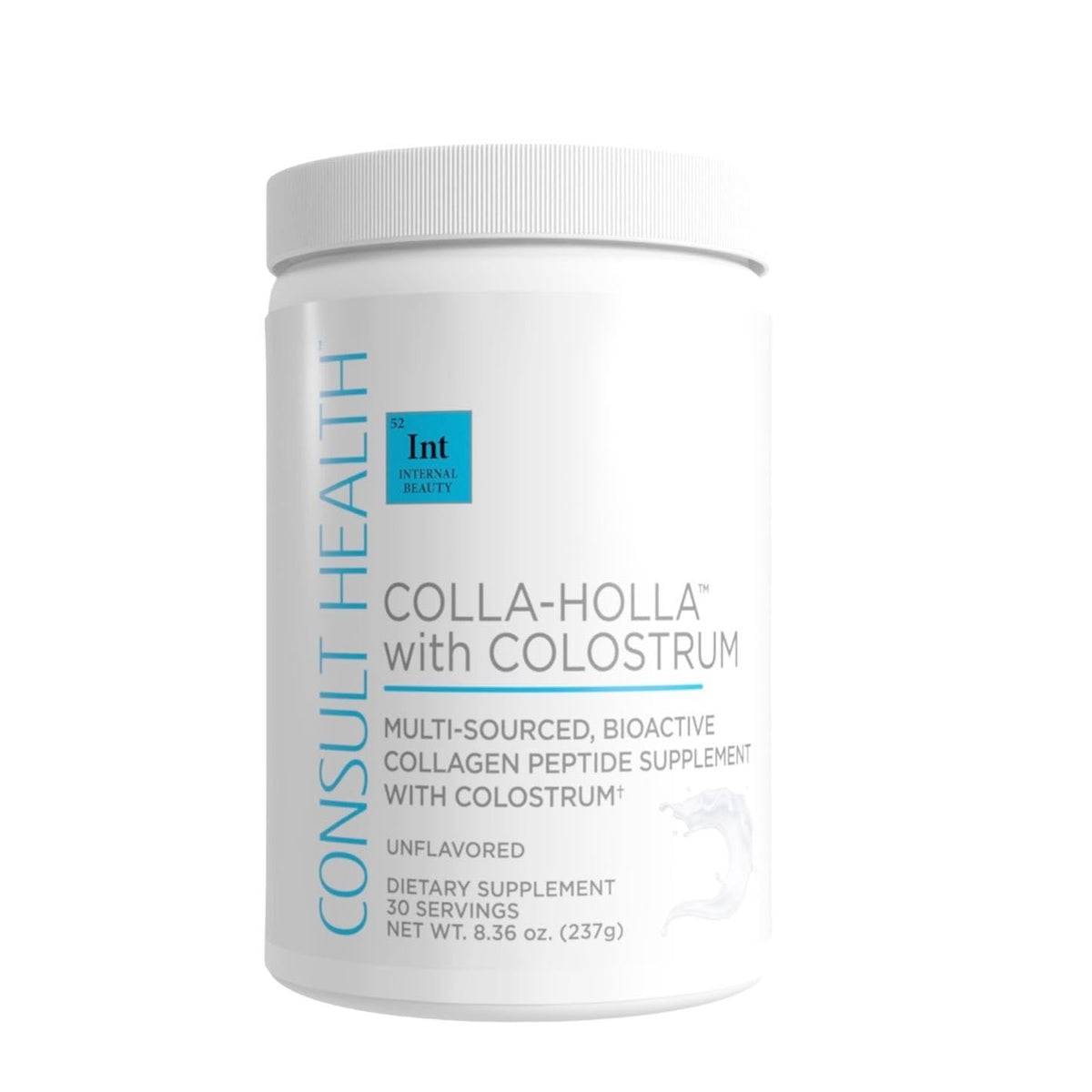 Consult Health Colla-Holla Vanilla flavor container label