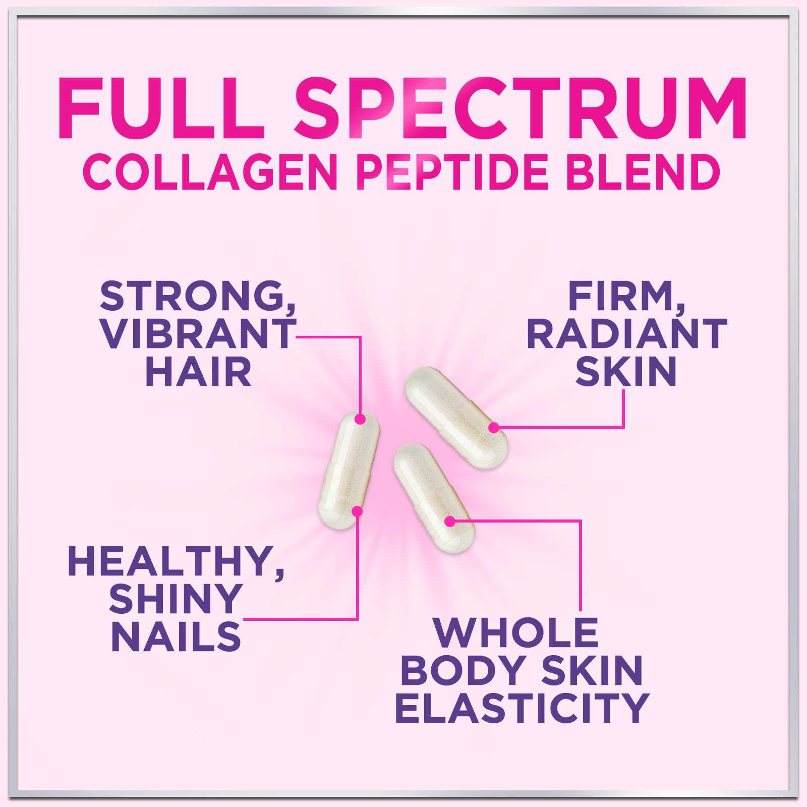 Front close-up of collagen bottle