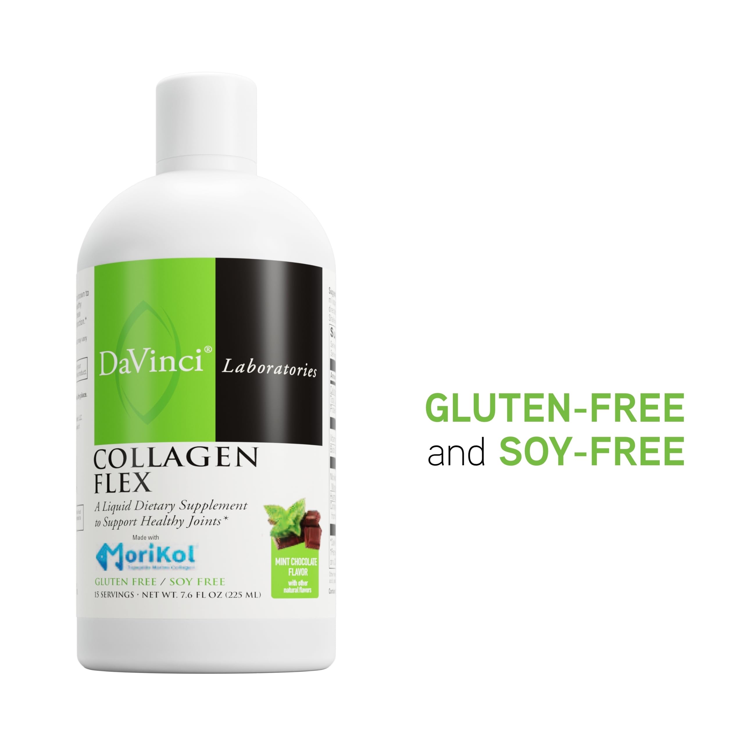 Mint Chocolate flavor label for Collagen Flex
