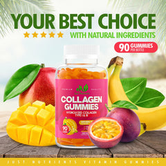 Delicious daily collagen gummy supplement