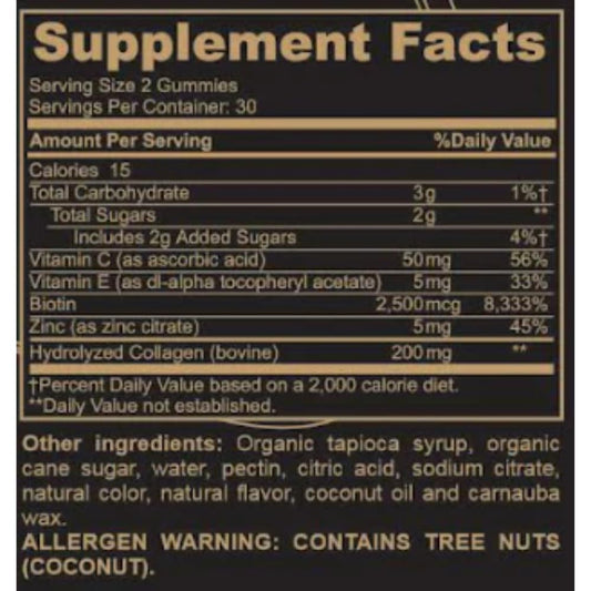 Close-up of lemon-flavored collagen gummies