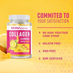 Third-party testing seal on collagen gummies packaging