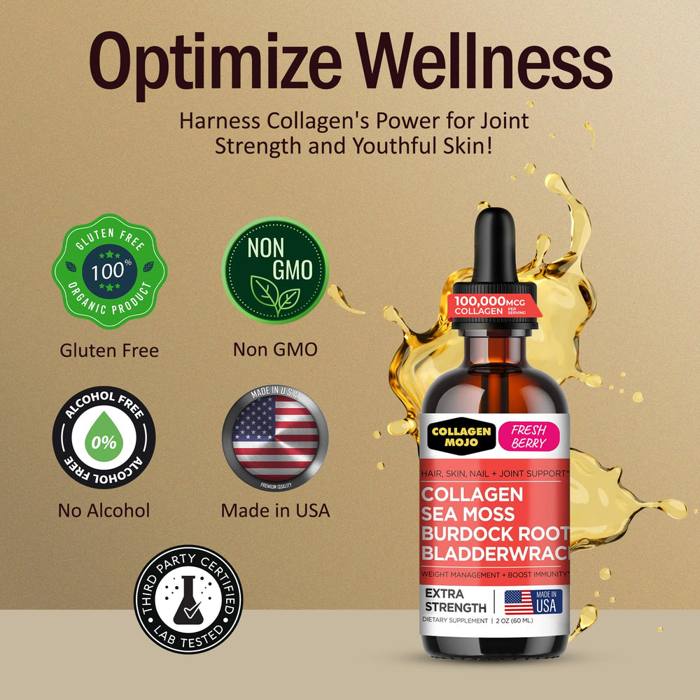 Collagen Mojo supporting hair, skin, and nails