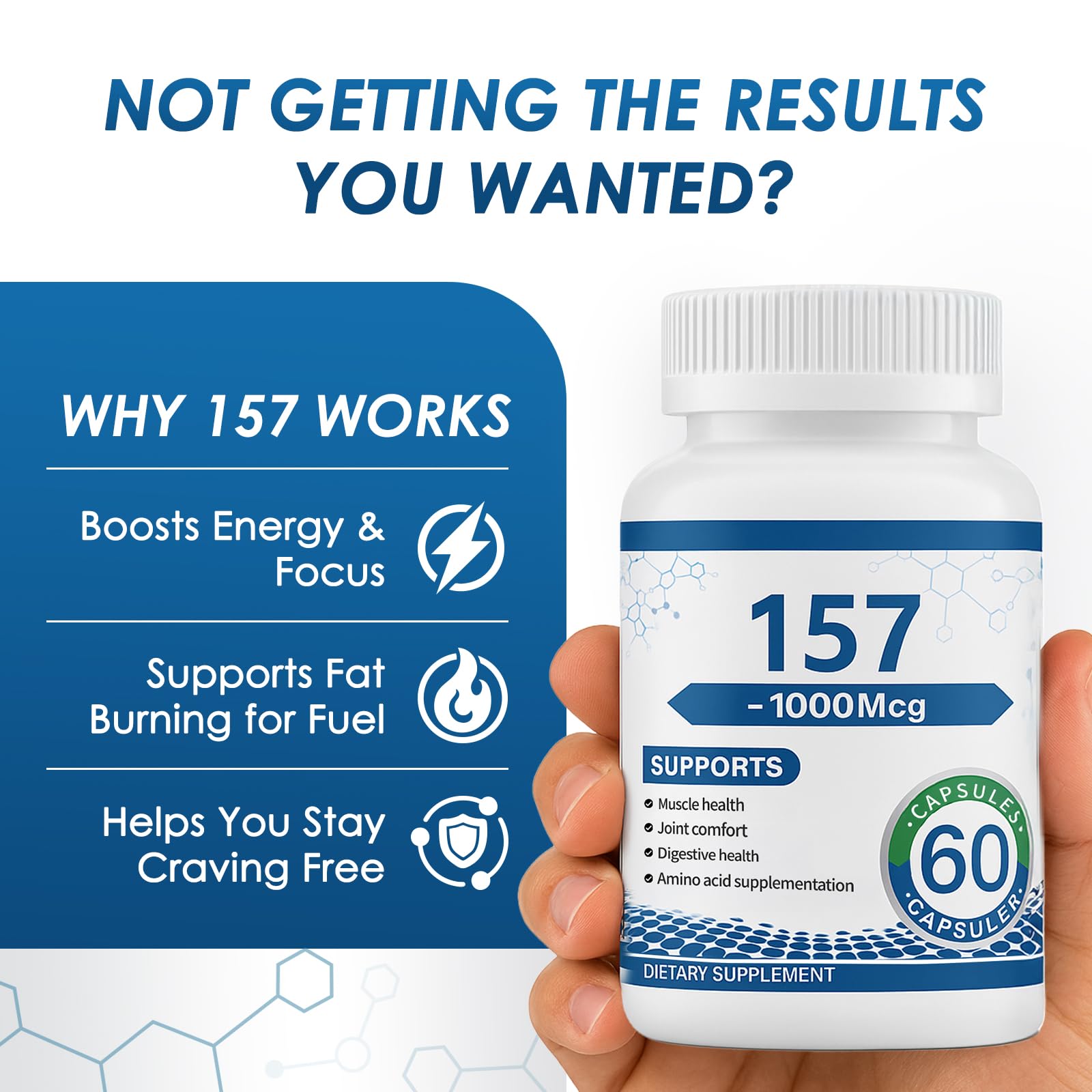 Athlete recovering with amino acids for muscle support