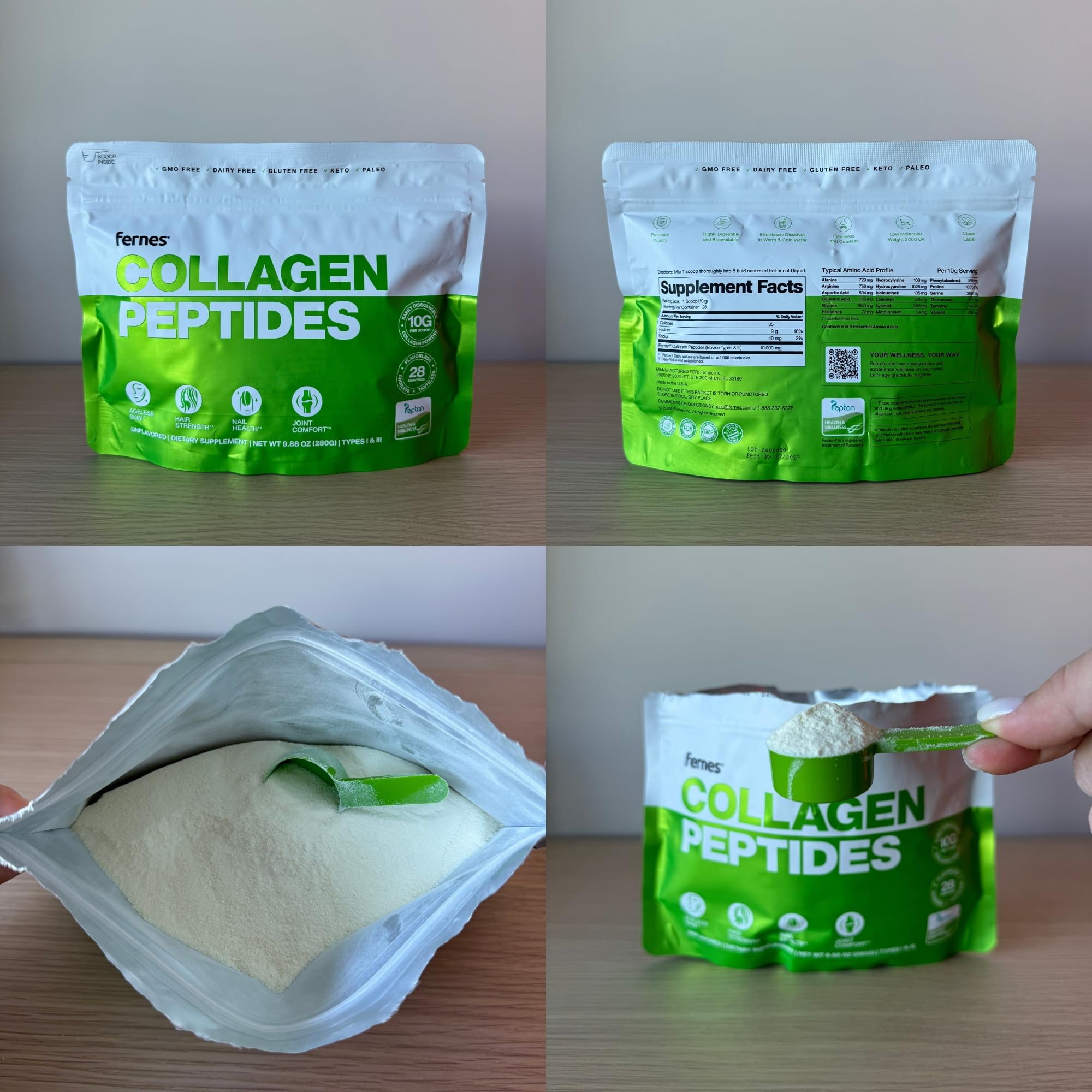 Nutrition highlight: 10 g of collagen protein per serving