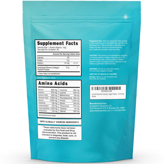 Hydrolyzed bovine collagen Type I & III peptides
